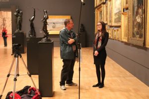 Dr. Geoff Pound in the National Art Gallery of Victoria