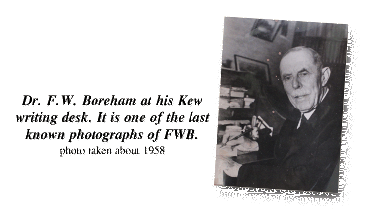 Dr. F.W. Boreham at his writing desk