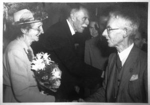 FWB and Stella on the day of his retirement from preaching ministry, at Scots Melbourne, Wednesday, March 9th, 1956.